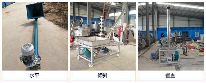 螺旋給料機可水平、傾斜、垂直布置